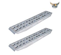 Viking’s  18_ x 96_ Lower Aluminum Trailer Ramps in Pairs - Load Limit 23,500 lbs Per Axle - Main Image View - Mytee Products