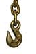 3/8" Grab Hook w/ 18" Chain Anchor 4" Delta Ring 