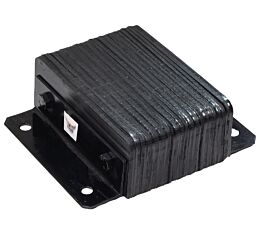 12" x 12" x 4.5" Viking Laminated Rubber Dock Bumper with Steel Brackets for Truck Loading Dock Protection