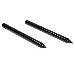 17_ Hay Spear Stabilizer - Red Powder Coated, Sold in Pairs Right View - Mytee Products