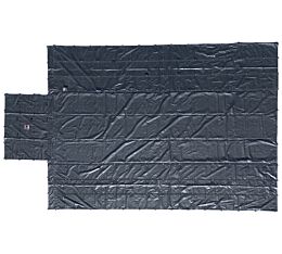 24_ x 27_ Superlight 15 Oz Vinyl Lumber Tarp w_ D-rings & 8_ Drop - 8_ x 8_ Tail, Black - Mytee Products4