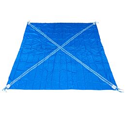 26' x 26' Heavy-Duty Snow/Debris Removal Tarp w/ Webbing Loop - 30,800 lbs Load Capacity, PVC Free 16 Oz PE Material