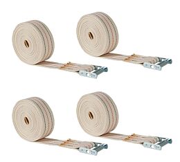 (4 Pack) 2 Inch x 28 ft. Heavy Duty Piano Moving Strap with Roller Buckle - 1320 Lbs Breaking Strength