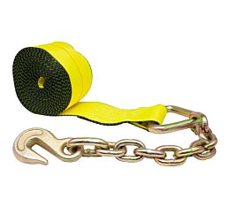 2 in. x 30 ft. Winch Strap with Chain Anchor Main Image View - Mytee Products