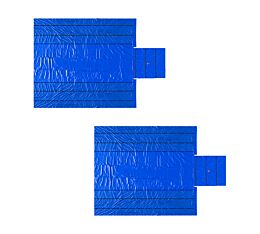 (2 Pack) Airbag / Parachute Fabric Ultra Light Lumber Tarp 24x27 (8' Drop) - Blue