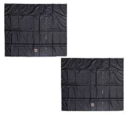 (2 Pack) Flat Smoke Tarp 10' x 12'