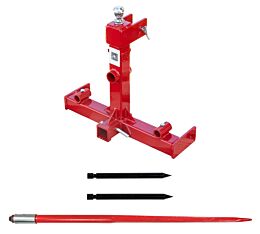 3-Point Bale Spears, 17" Hay Spear Stabilizer w/ 39" Hay Spear