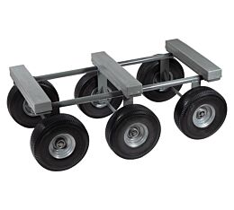 40" x 22" Six Wheel All Terrain Dolly - 1,200 lbs WLL, 10" Casters - Mytee Products