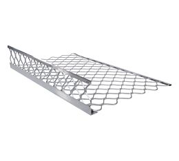 40x24 Aluminum Mesh Brick Guard with Reinforced Design for Goods Protection, L-Channel for Easy Handling, High Corrosion Resistance side view - Mytee Products