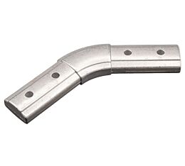 45-Degree Elbow for Aluminum Dump Truck Tarp Systems - Side angle View - Mytee Products