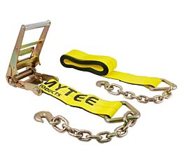 Ratchet Strap with Chain Anchor Roll View - Mytee Products