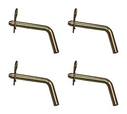 (4 Pack) AgraLink Bent Hitch Pins 1/2", 3" Usable Length