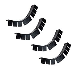 4 Pcs 24" Long Steel Coil Edge Protector w/ Rubber Pads