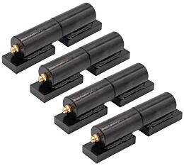 (4 Pack) 5" Heavy-duty Gate Barrel Hinge, Weld-on, Black Powder Coated, 450 lbs Capacity