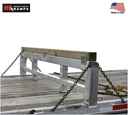 HD Ramps 5" L x 100-7/8" W x 26" H Aluminum Step Deck Trailer Load Leveler Bridge - 20,000 LBS