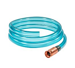 6ft Blue PVC Tube with Self-Priming Brass Pump - FDA Grade, Anti-Static, Industrial Strength - Mytee Products