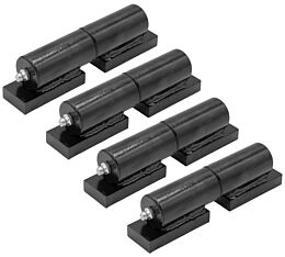 (4 Pack) 7" Heavy-duty Gate Barrel Hinge, Weld-on, Black Powder Coated, 900 lbs Capacity
