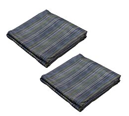 (2 Pack) 16' X 20' Heavy-Duty 10 Oz Pvc Coated 50% Shade Multi Mesh Tarp With Grommets