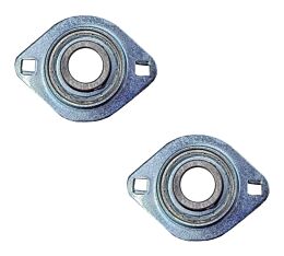 (2 Pack) 3/4" Aluminum Axle Bearing w/ Flange for Dump Truck Tarp System
