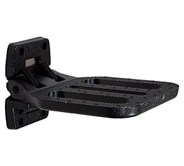 Large Black Folding Step for Trailer- Zinc Alloy, WLL - 450 lbs, BS - 1,350 lbs