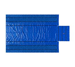 Airbag _ Parachute Fabric Ultra Light Lumber Tarp 20x27 (6_ Drop) - Blue & Blue Airbag Fabric Webbing Full Front Angle - Mytee Products