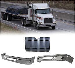Heavy Duty Bumper Cover Replaces OEM 3502-239-C, AMO420SSC Front bundle View - Mytee Products