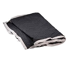 Black Quilted Washer & Dryer Cover for Movers & Storage Front View - Mytee Products