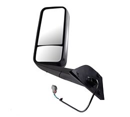 Black Truck Door Mirror Assembly for Freightliner Cascadia 2018+ Driver Side Left Hand Mirror Replace A22-73907-004 - Mytee Products