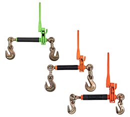 Hi-Viz Folding Handle Ratchet Chain Binders (7,100–18,100 lbs WLL) - Mytee Products1
