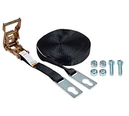 Center Ridge Strap with Ratchet & Keyhole Plates for Trailers- 1,000 lbs BS - Mytee Products1