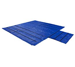 Combination 18oz/14oz Lumber Tarp 24x27 (8' Drop) - Blue