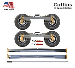 Collins G7 Hi-Speed Towing Dolly Hero T12 Model Set w 5.7 Tires, Cross Rails, Hubs, & Pry Bar - 4,280 lbs Capacity - New Logo Image - Mytee Products1
