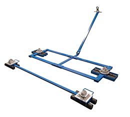 Container Caster Trolley Assembly w_ Twist Lock 70,500 lbs Full View-Mytee Products