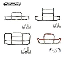 Deer Grille Guards with Brackets Compatible with Freightliner Cascadia Config Image View - Mytee Products