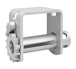 Double L Slider, Zinc Coated Winch- Front View-Mytee Products
