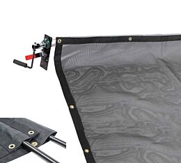 7' x 14' DTR DUMP Trailer PVC Mesh Tarp Kit w/ PVC Mesh Tarp Double Pocket