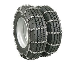 Dual Square Link Snow Tire Chains w Cam Fits Rim Dia. Tires (Set of 4) Main View-Mytee Products