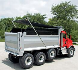 Electric 4-Spring 24' Dump Truck Tarp System - Complete Kit with Hardware