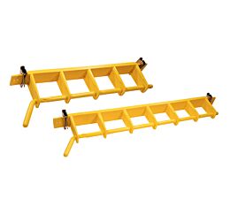 Yellow Rack Center Storage Rack - Fits Horizontal & Vertical E-Tracks - Mytee Products