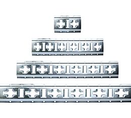 Horizontal & Vertical Cross X-Track Rail for Straps and Accessories - Galvanized Steel Image View8 - Mytee Products