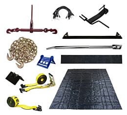 Flatbed Starter Kit Including 6'' Steel Edge Protector w_ Rubber on Back -Mytee Products
