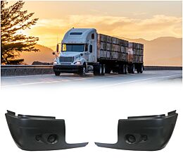 Front Bumper End Cap Kit for Freightliner Left & Right Pair Replaces 21-26684-000, 564.46201, PF21-26684-000, 21-26684-001 - Mytee Products