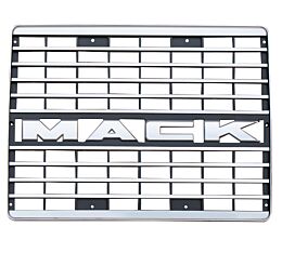 Front Grille, Chrome w_o Bug Screen Fits Mack CH Semi Truck 1993-2003 Models, Replaces 6MF576M OEM-full front-Mytee Products