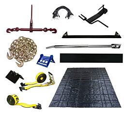 Flatbed Starter Kit for Steel Hauling, Bungees and Tarp Straps- Mytee Products