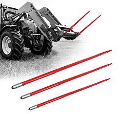 Hay Spear of 3,000 lbs Load Capacity & Red Powder Coated - Cofig Image - Mytee Products