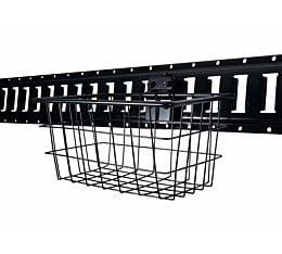 Heavy-Duty E-Track Wire Storage Basket - 12-7_16_x6-3_4_x6-1_2_ - Durable, Bolt-On, Steel Utility Rack with E-Track Mytee Products