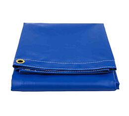 8' x 10' Heavy Duty 18oz Vinyl Utility Tarp Waterproof - BLUE Color