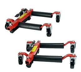 Hydraulic Vehicle Positioning Jacks of 1500 lbs Capacity - Set of 2 Fornt View - Mytee Products