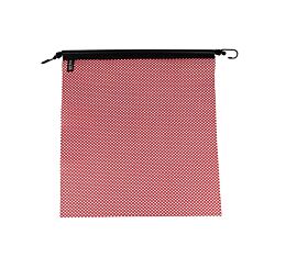 Safety Flag w/ Rubber Bungee and Jersey Mesh Construction - Red - 18" x 18"