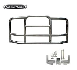 Large Deer Grille Guards with Brackets Compatible with Freightliner Cascadia 2008-2017 Brackets KIT Logo View-Mytee Products